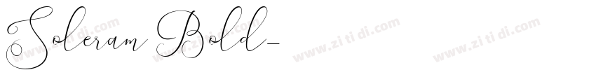 Soleram Bold字体转换